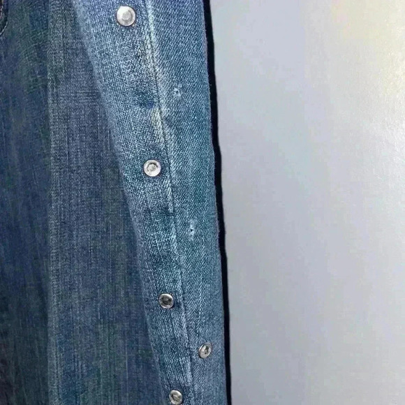 Vintage Early 90's Rhinestone Studded Blues Blues Jeans Size 14 - Picture 6 of 7